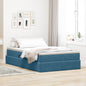Cama com arrumação e colchão Azul 120 x 190 cm Veludo