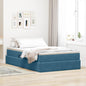 Cama com arrumação e colchão Azul 120 x 190 cm Veludo