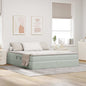 Cama com arrumação e colchão Azul 120 x 190 cm Veludo