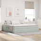 Cama com arrumação e colchão Azul 120 x 190 cm Veludo