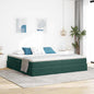 Cama com arrumação e colchão Azul 120 x 190 cm Veludo
