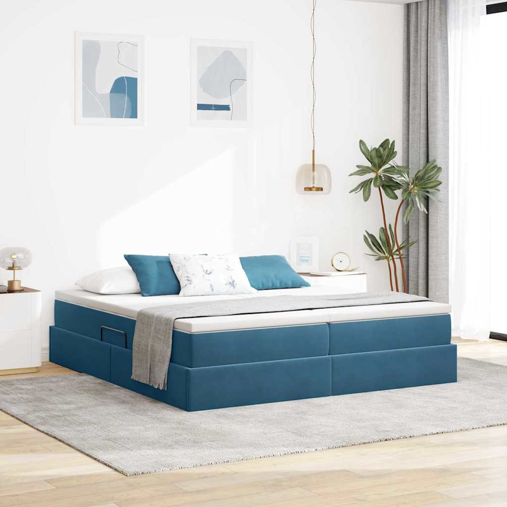 Bed with storage and mattress 180 x 200 cm Faux Leather