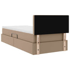 Cama con almacenamiento y colchón Capuchino 100 x 200 cm