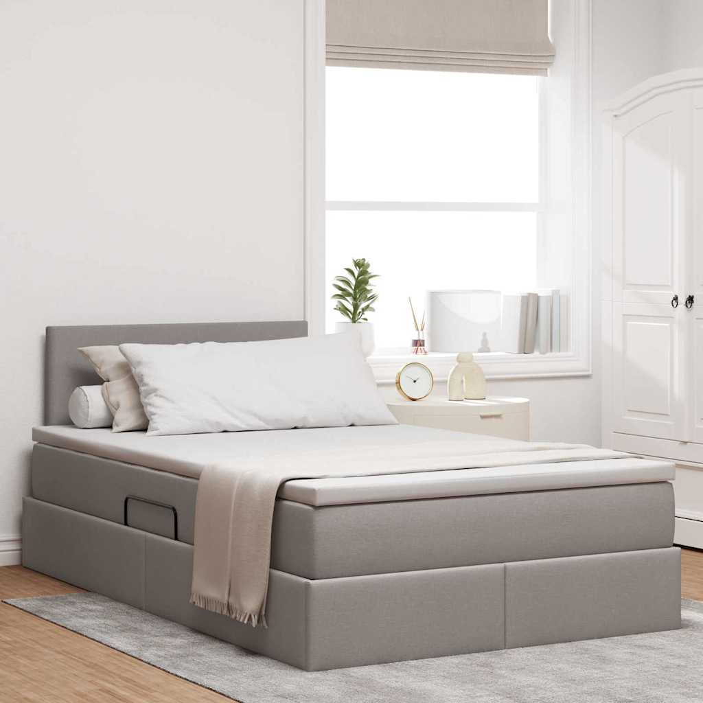 Cama com arrumação e colchão Azul 100 x 200 cm