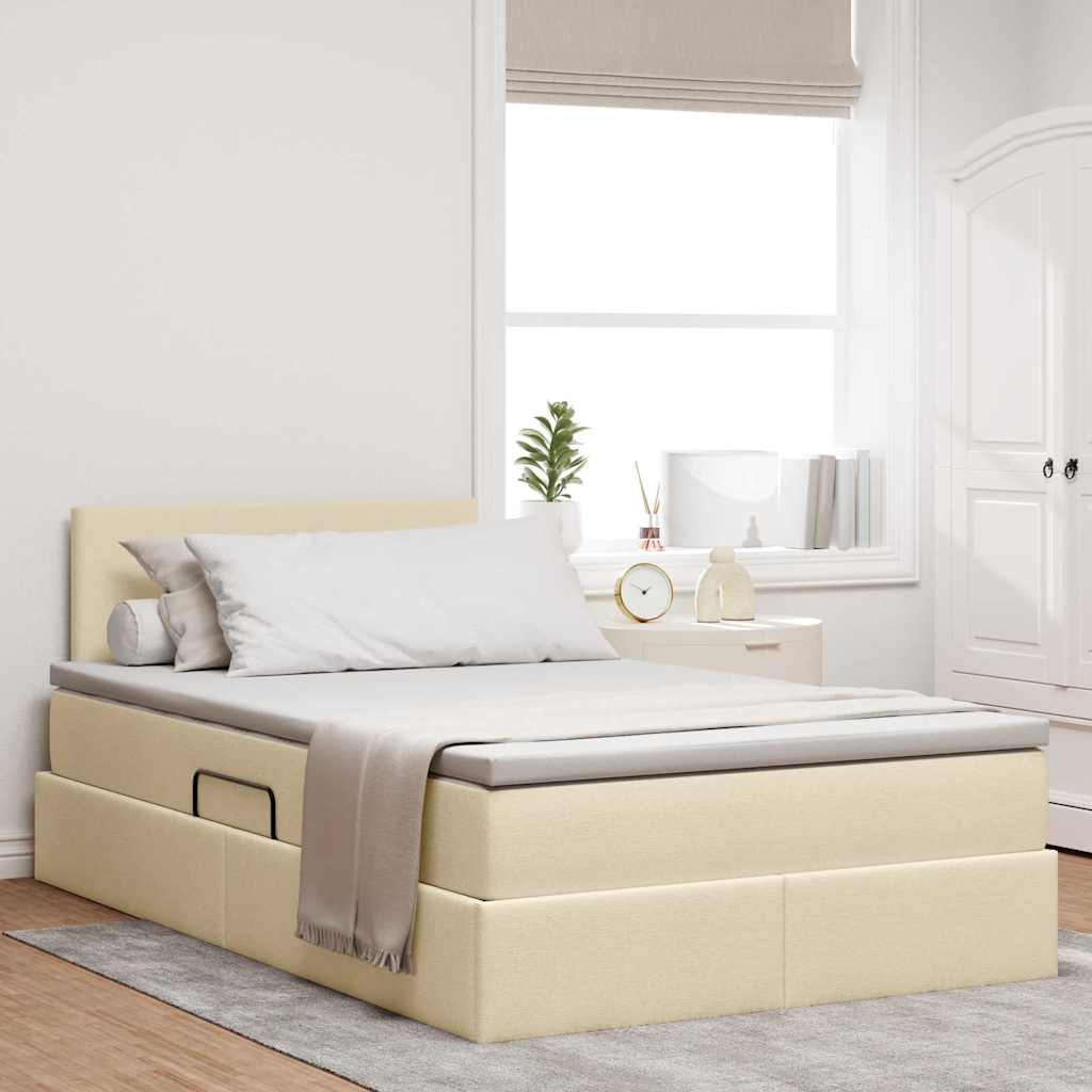 Cama com arrumação e colchão Azul 100 x 200 cm