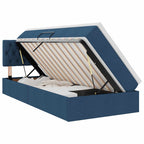 Cama com arrumação e colchão Azul 100 x 200 cm