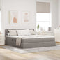 Blue Storage Bed 100 x 200 cm Faux Leather