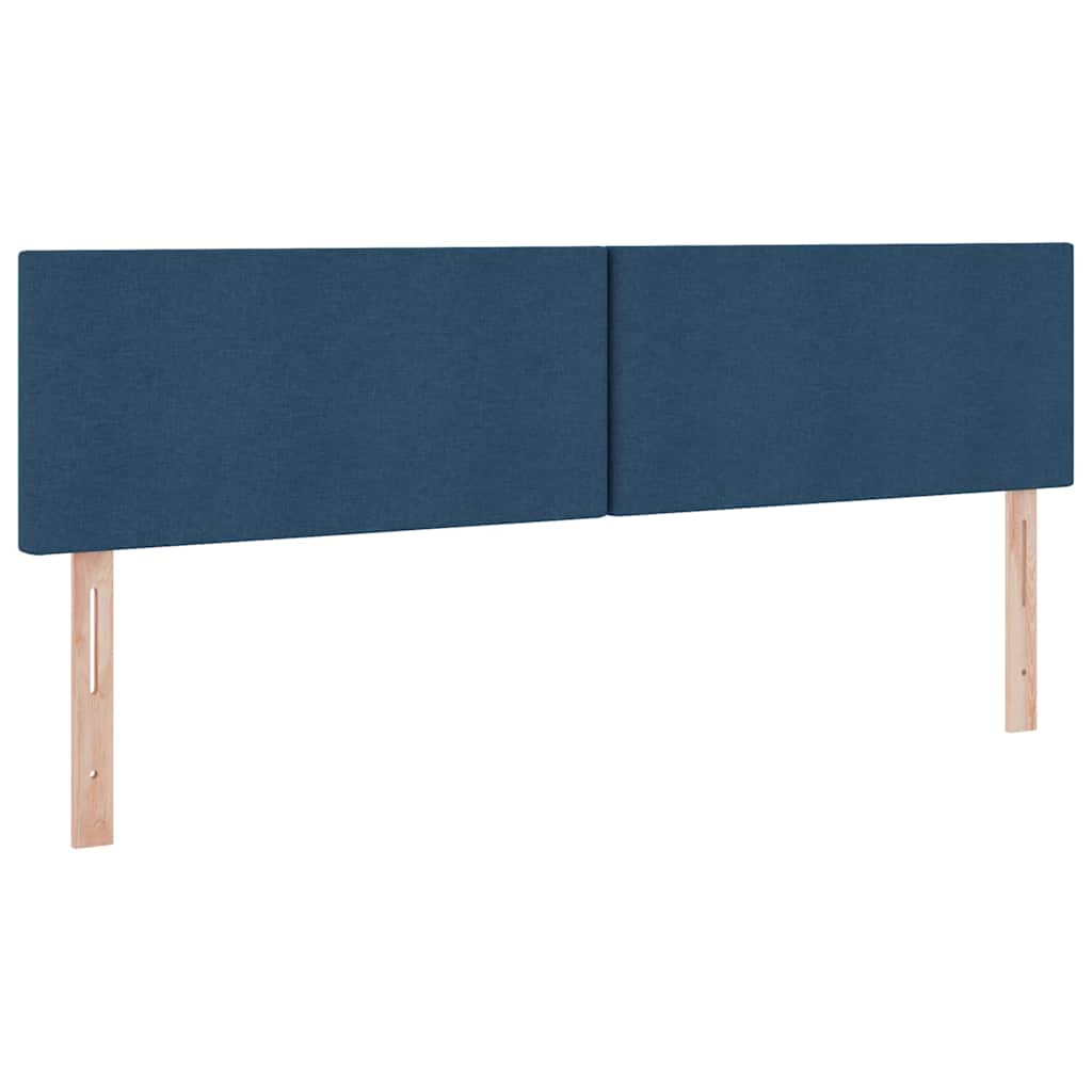 Cama de almacenamiento LED con colchón Azul 180 x 200 cm Tela