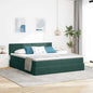 Cama de almacenamiento LED con colchón Azul Oscuro 180 x 200 cm