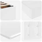 Cama com arrumação 120 x 190 cm Pele sintética