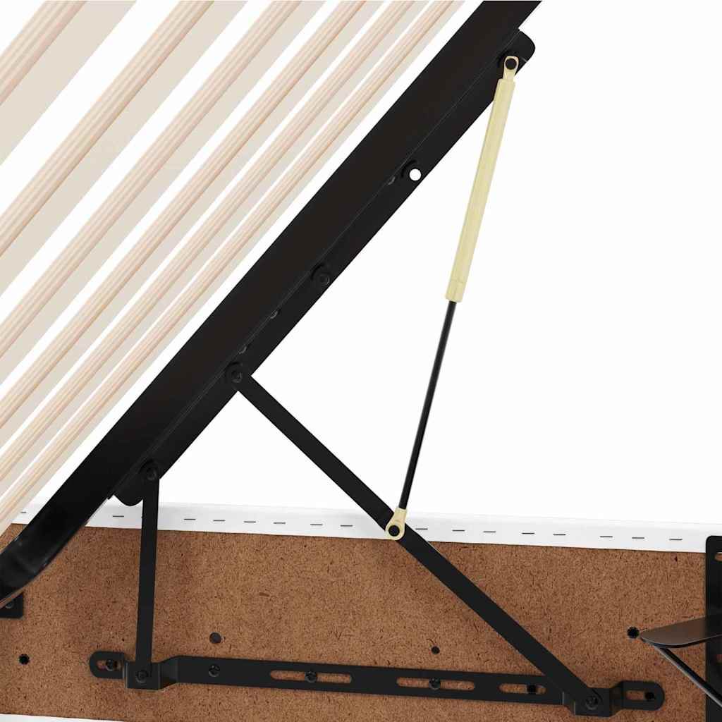 Cama com arrumação 120 x 190 cm Pele sintética