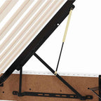 Cama com arrumação 120 x 190 cm Pele sintética
