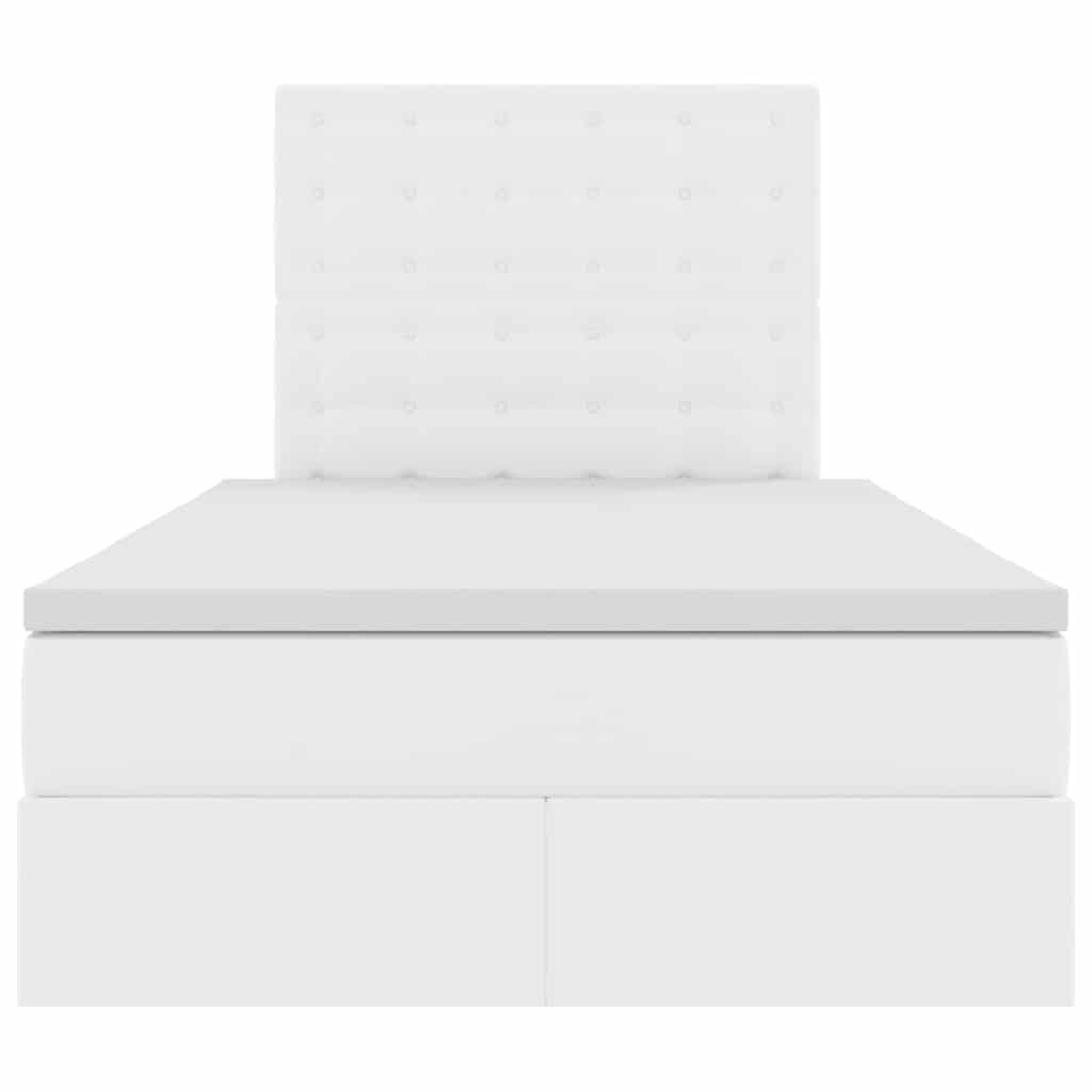 Cama com arrumação 120 x 190 cm Pele sintética