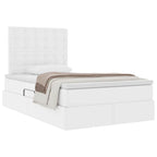 Cama com arrumação 120 x 190 cm Pele sintética