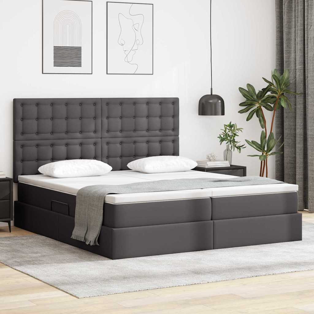 Bed with storage and Cappuccino mattress 180 x 200 cm
