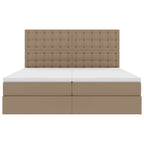 Cama con almacenamiento y colchón Capuchino 180 x 200 cm