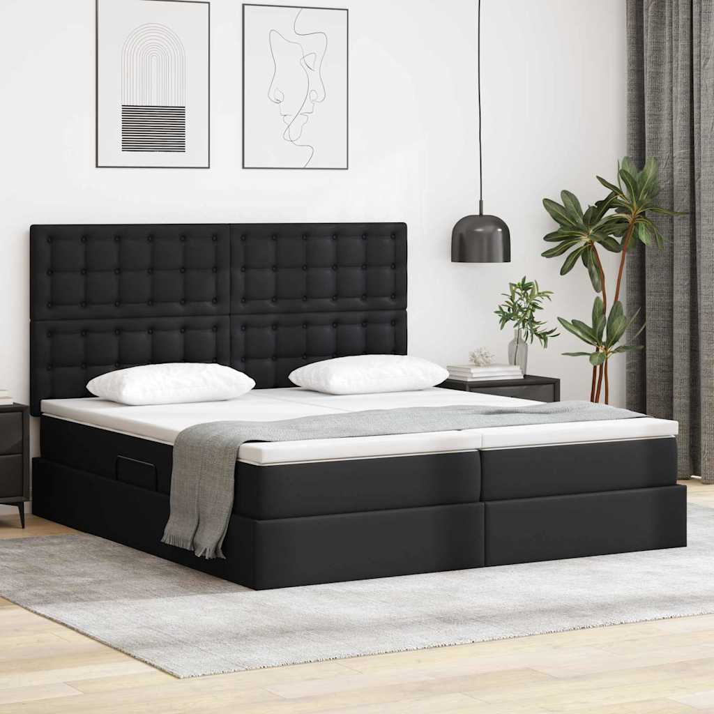 Bed with storage and Cappuccino mattress 180 x 200 cm