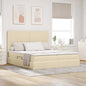 Cama con almacenamiento con cabecera Azul 180 x 200 cm Tela