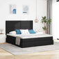 Cama con almacenamiento con cabecera Azul 180 x 200 cm Tela