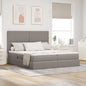 Cama con almacenamiento con cabecera Azul 180 x 200 cm Tela