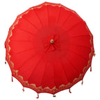 Paraguas balinés con base Rojo 215 x 215 x 260 cm Algodón