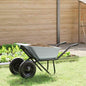 Carretilla Plata y Negro 124 x 73 x 65 cm Acero