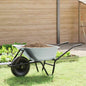 Carretilla Plata y Negro 124 x 73 x 65 cm Acero