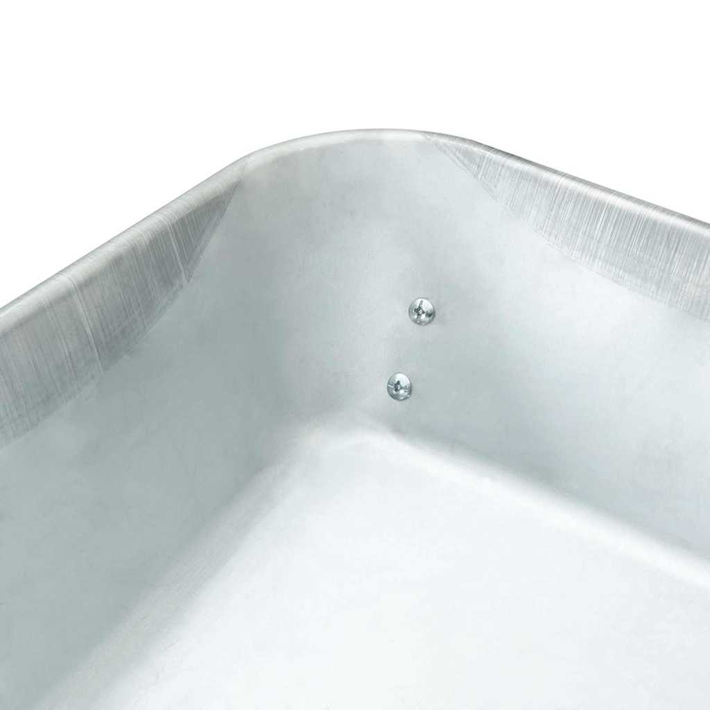 Carretilla Plata y Negro 124 x 73 x 65 cm Acero