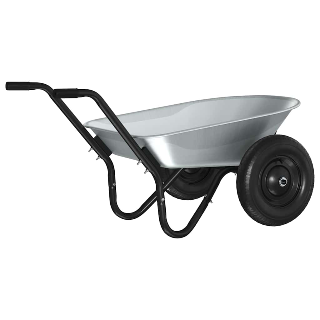 Carretilla Plata y Negro 124 x 73 x 65 cm Acero