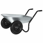 Carretilla Plata y Negro 124 x 73 x 65 cm Acero