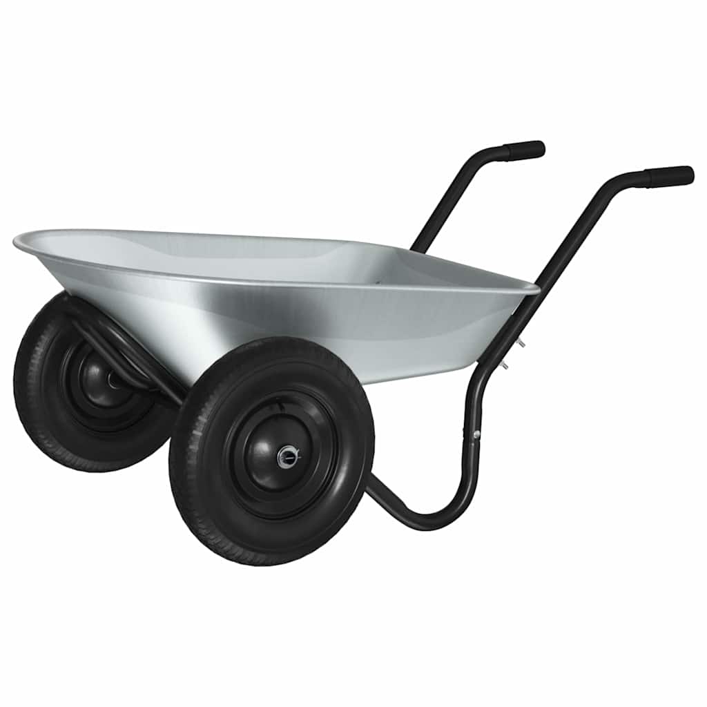 Carretilla Plata y Negro 124 x 73 x 65 cm Acero