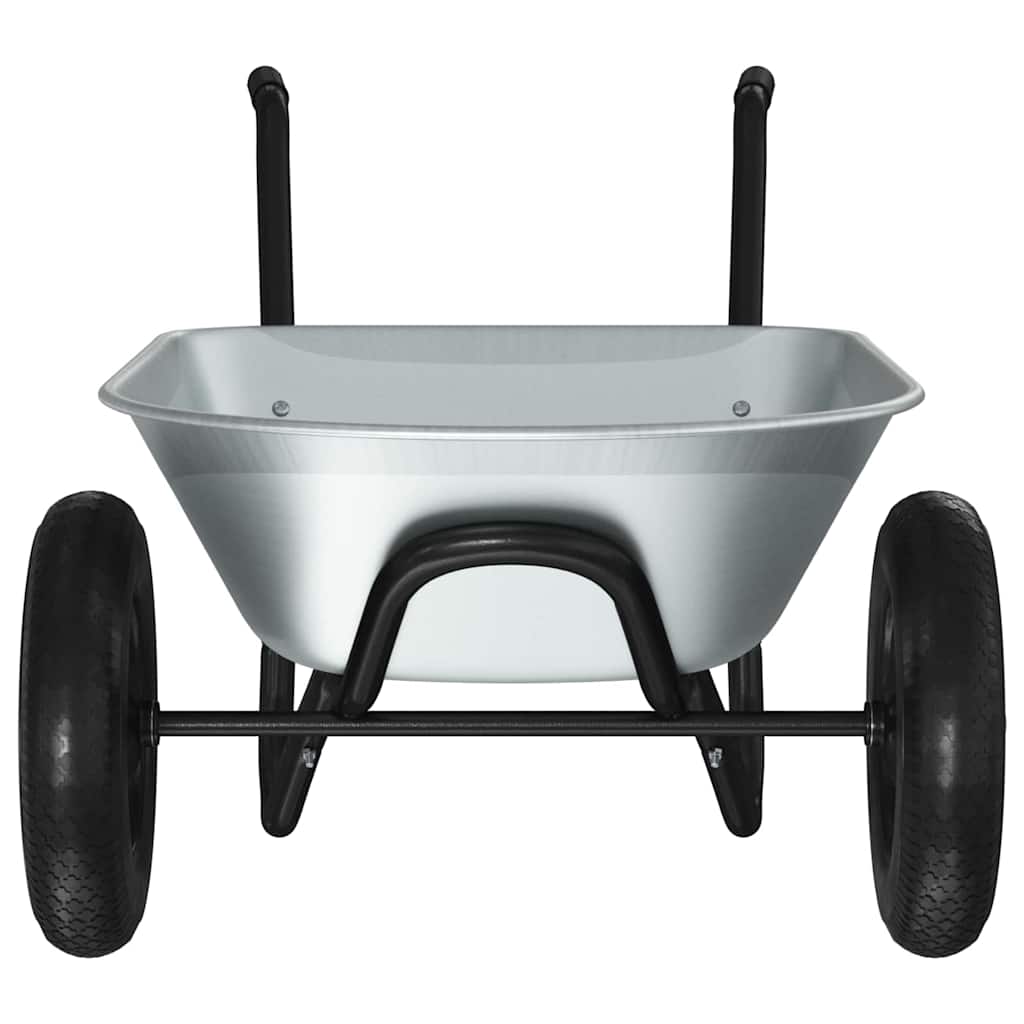 Carretilla Plata y Negro 124 x 73 x 65 cm Acero