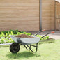 Carretilla Plata y Negro 124 x 73 x 65 cm Acero