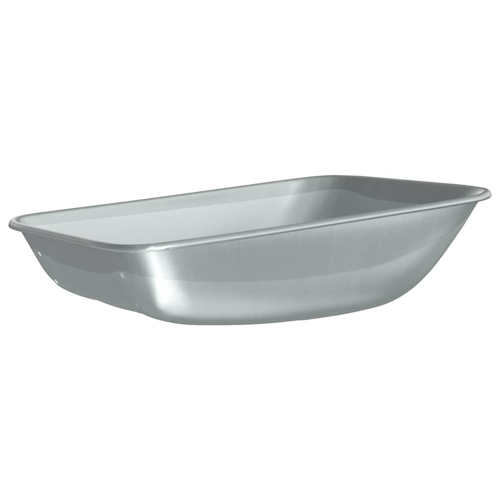 Reemplazo de bandeja de carretilla Plateado 80 x 60 x 25 cm
