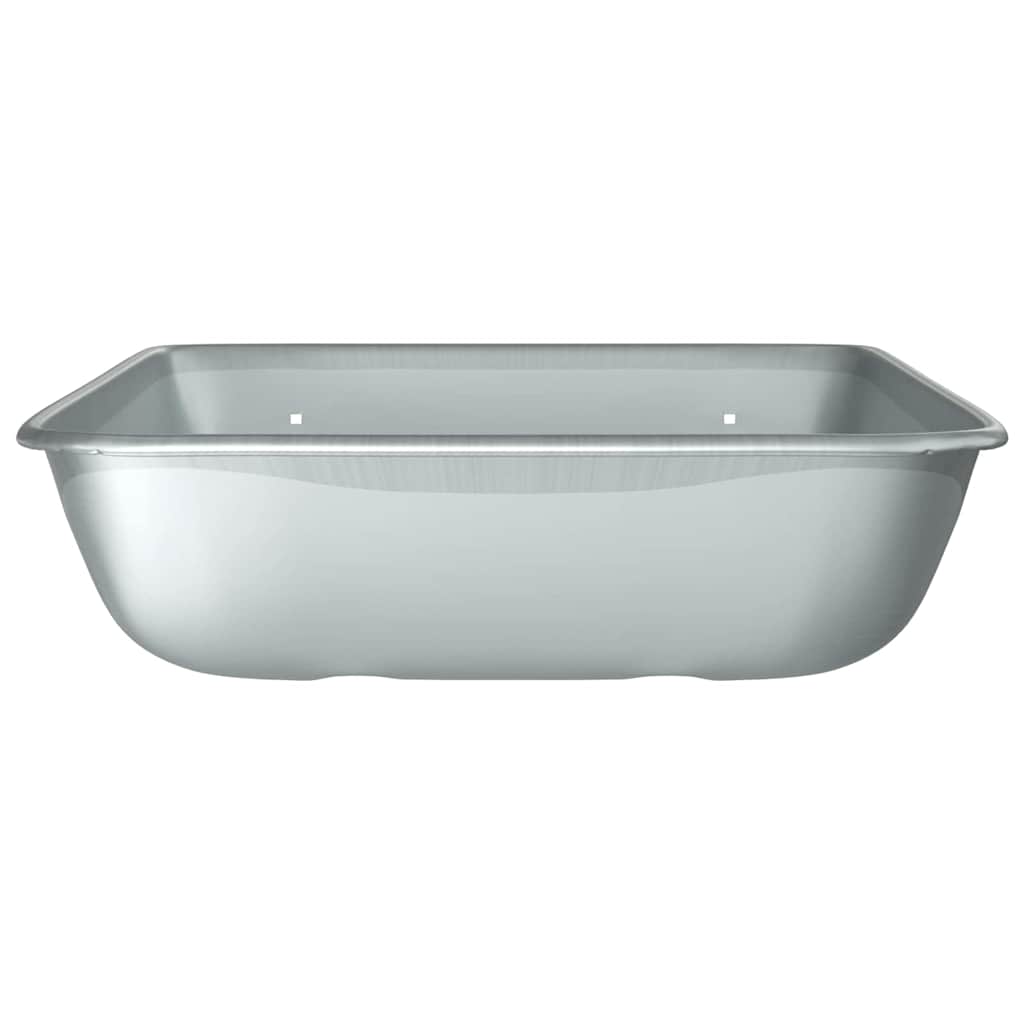 Reemplazo de bandeja de carretilla Plateado 80 x 60 x 25 cm