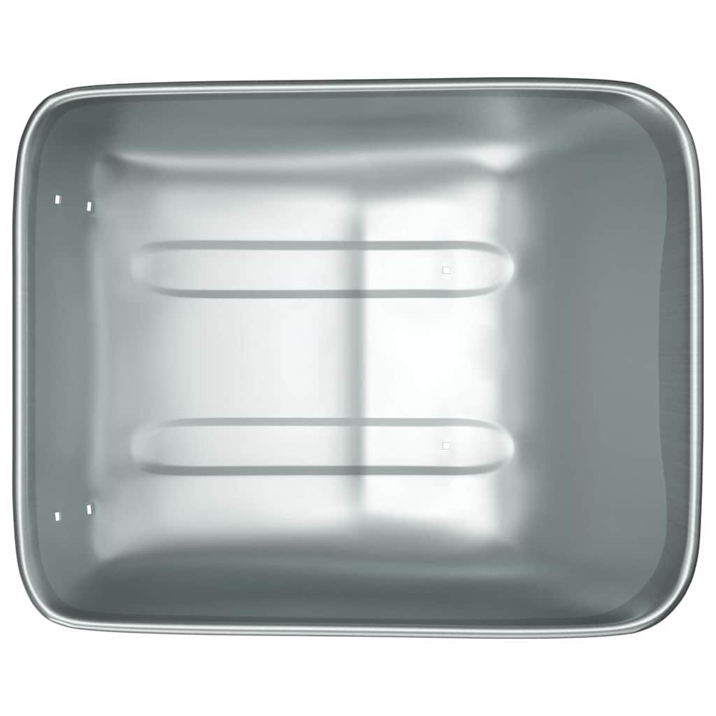 Reemplazo de bandeja de carretilla Plateado 80 x 60 x 25 cm