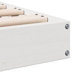 Estructura de cama 100 x 210 cm Madera de pino macizo