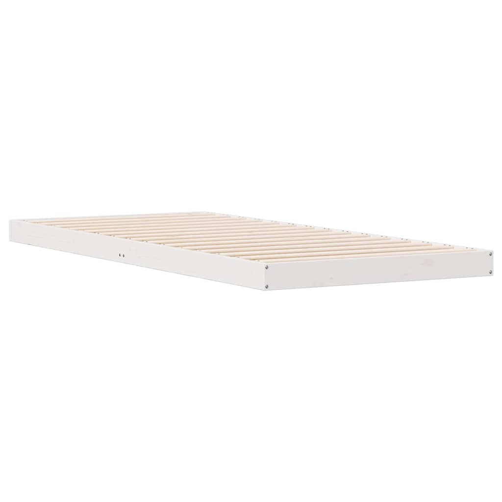 Estructura de cama 100 x 210 cm Madera de pino macizo