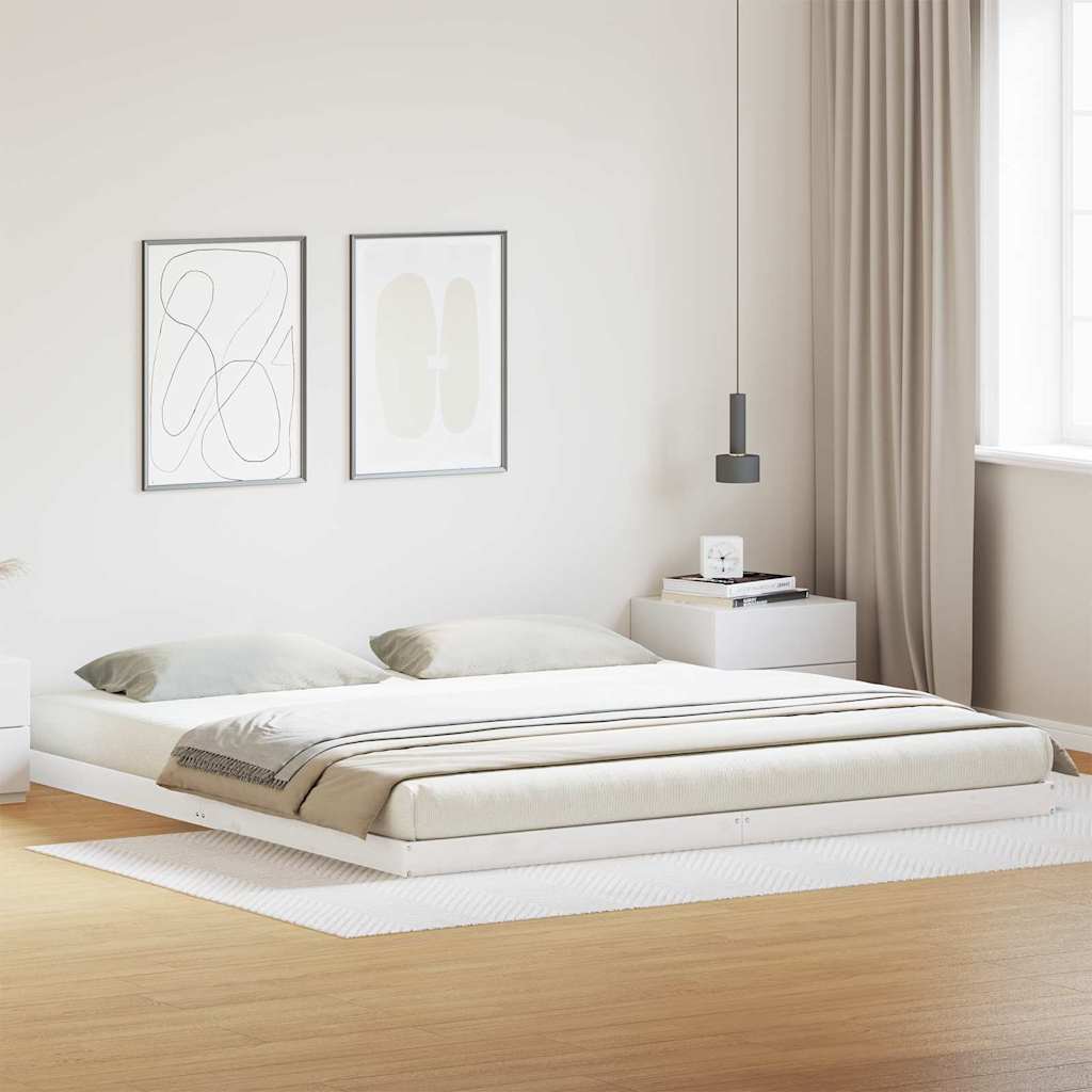 Estructura de cama 100 x 210 cm Madera de pino macizo
