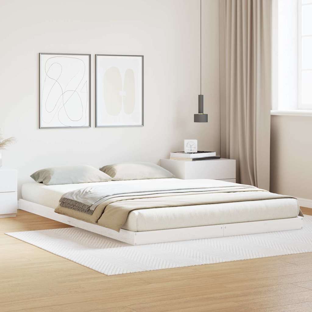 Estructura de cama 100 x 210 cm Madera de pino macizo