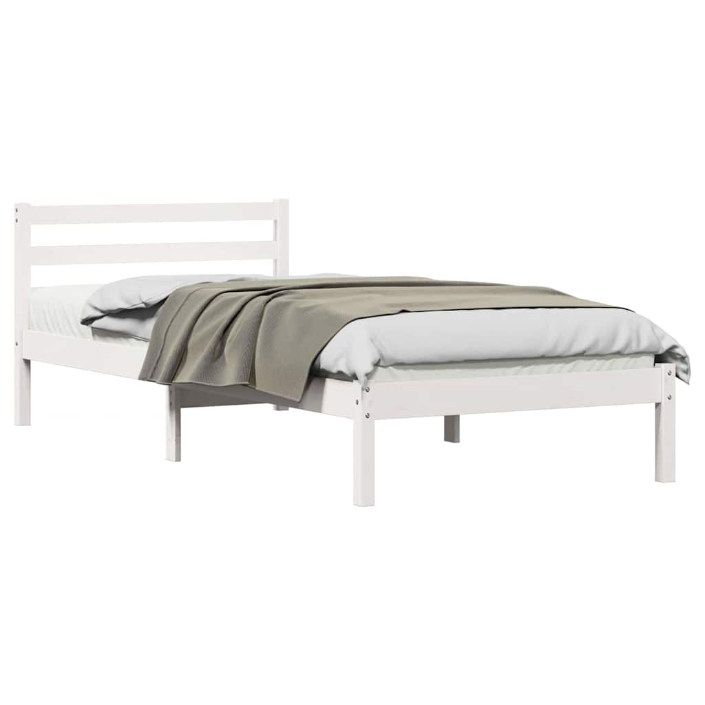 Estructura de cama 215,5 x 85,5 x 69,5 cm Madera de Pino Macizo