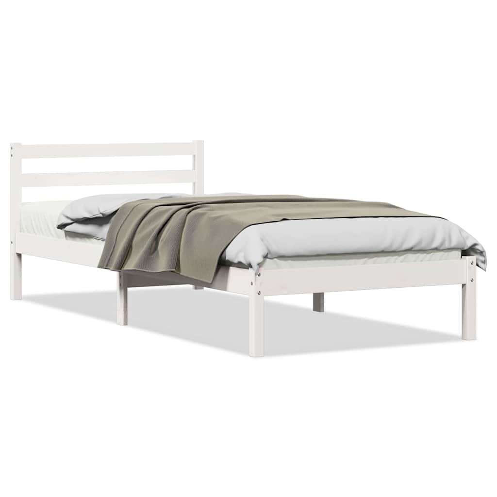 Estructura de cama 215,5 x 85,5 x 69,5 cm Madera de Pino Macizo