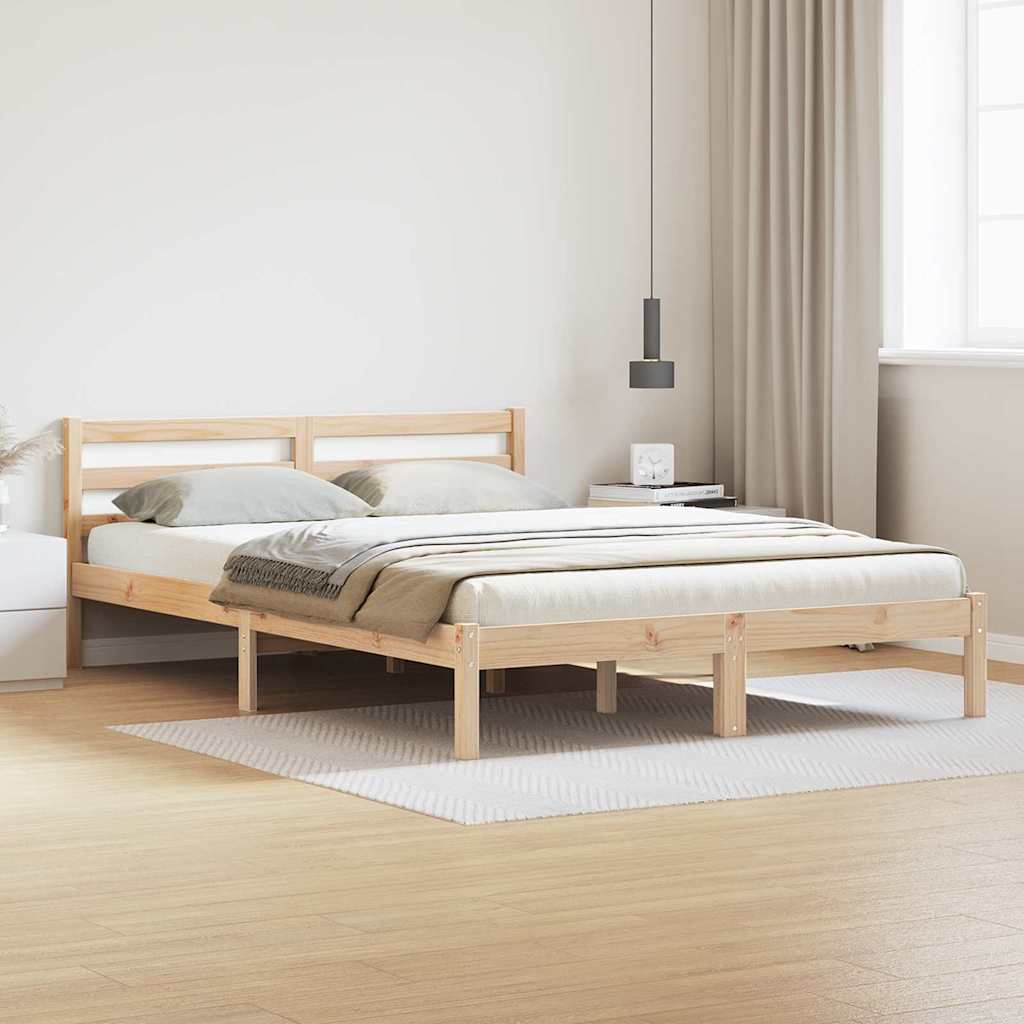 Estructura de cama 215,5 x 85,5 x 69,5 cm Madera de Pino Macizo