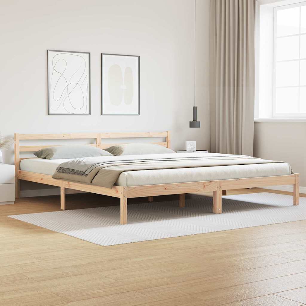 Estructura de cama 215,5 x 85,5 x 69,5 cm Madera de Pino Macizo