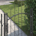 Puerta de jardín con cerradura Woerden Gris 100 x 100 cm Acero