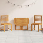 Juego Bistro de Jardín 3 pcs Marrón Madera de Acacia Sólida