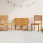 Juego Bistro de Jardín 3 pcs Marrón Madera de Acacia Sólida
