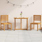 Juego Bistro de Jardín 3 pcs Marrón Madera de Acacia Sólida