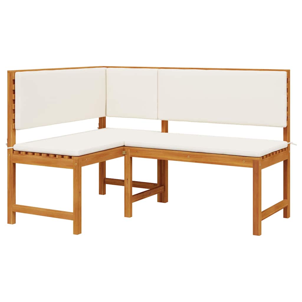 Conjunto de Bancos de Jardín 2 pcs Marrón