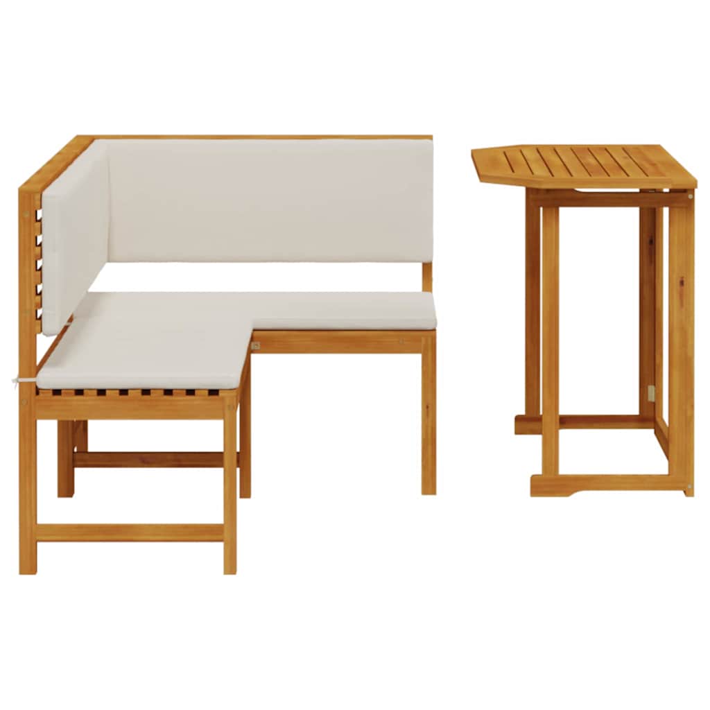 Conjunto de Bancos de Jardín 2 pcs Marrón
